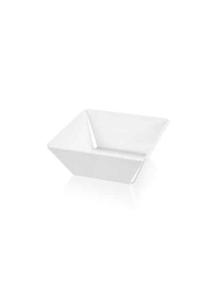 iPLEX - Bon Ton Cestino Portapane Svuota tasche da tavola in plexiglass PMMA bianca. Made in Italy - bianco - 22x8,6x22 cm