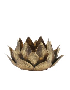 Côté Table - Portacandele MYOSS a forma di Fiore di Loto ramato 17,5 x h10,5cm