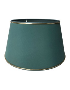Côté Table - Paralume FEB petrolio e oro in cotone 40 x h23cm 2