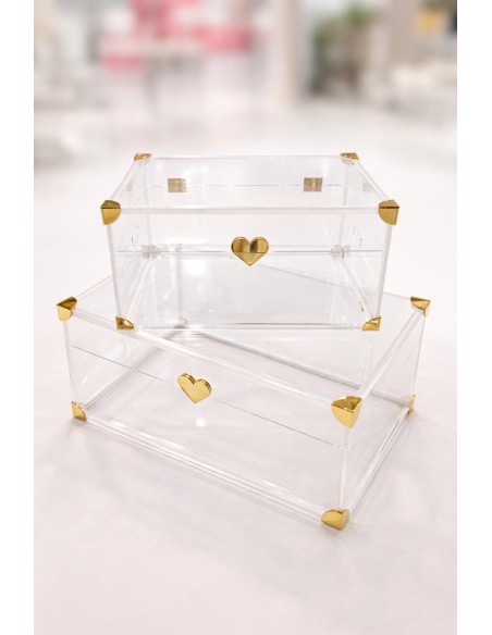 iPLEX Design - Bau' Baule Small - Trasparente - 25x25x40 cm