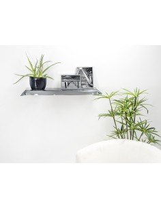 iPLEX Design Drappeggi Mensola Fume' - grigio fumè - 69x5x20 cm 2