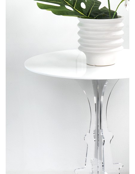 iPLEX Design - Maricla Tavolino Medium Bianco in plexiglass - 50x60x50 cm