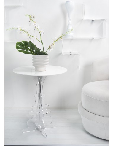 iPLEX Design - Maricla Tavolino Medium Bianco in plexiglass - 50x60x50 cm