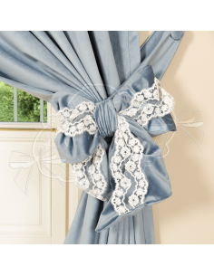 Coccole di Casa - Fiocco Vell. Polvere "Aria"Con Pizzo 30X5X40 cm