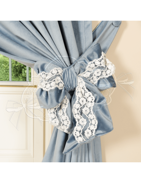 Coccole di Casa - Fiocco Vell. Polvere "Aria"Con Pizzo 30X5X40 cm