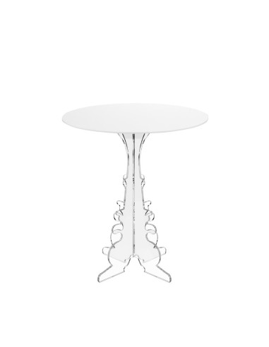 iPLEX Design - Maricla Tavolino Medium Bianco in plexiglass - 50x60x50 cm