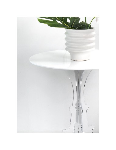 iPLEX Design - Maricla Tavolino Medium Bianco in plexiglass - 50x60x50 cm