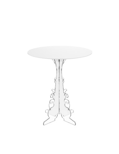 iPLEX Design - Maricla Tavolino Medium Bianco in plexiglass - 50x60x50 cm