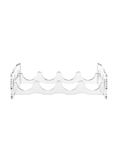 iPLEX Design Degusta Portabottiglie Trasparente - 50x14x24,5 cm