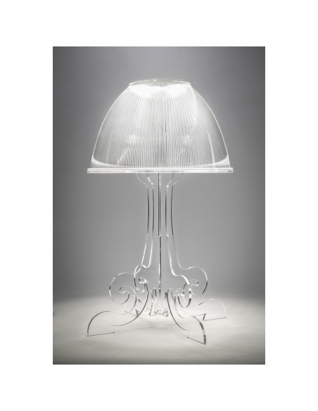 iPLEX Design - Lampada Iris Trasparente led naturale in plexiglass - 34x52,8x34 cm