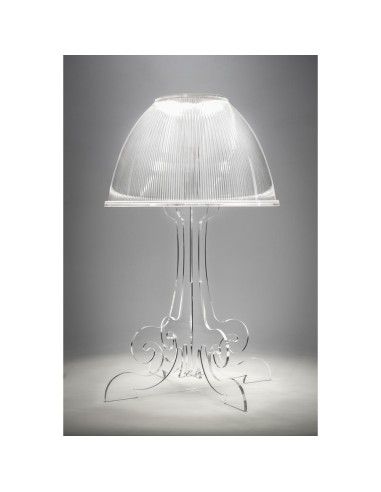 iPLEX Design - Lampada Iris Trasparente led naturale in plexiglass - 34x52,8x34 cm