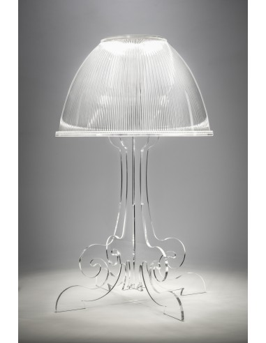 iPLEX Design - Lampada Iris Trasparente led naturale in plexiglass - 34x52,8x34 cm