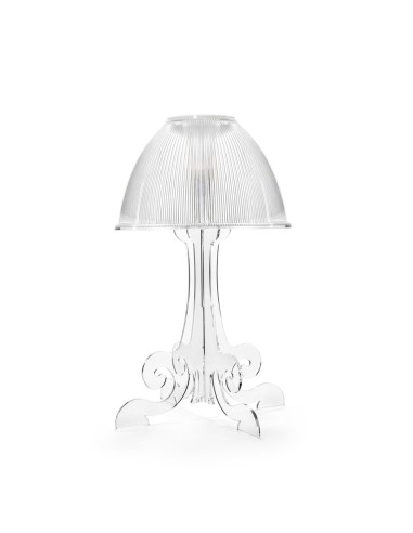 iPLEX Design - Lampada Iris Trasparente led naturale in plexiglass - 34x52,8x34 cm