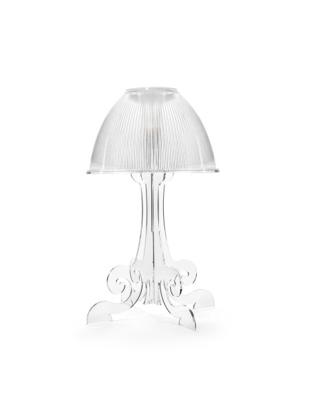 iPLEX Design - Lampada Iris Trasparente led naturale in plexiglass - 34x52,8x34 cm
