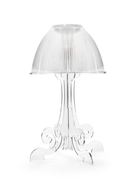 iPLEX Design - Lampada Iris Trasparente led naturale in plexiglass - 34x52,8x34 cm