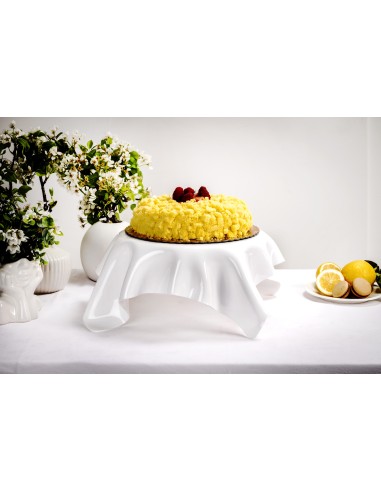 iPLEX Design Drappeggi Centrotavola Grande Bianco - 50x17,5x50 cm