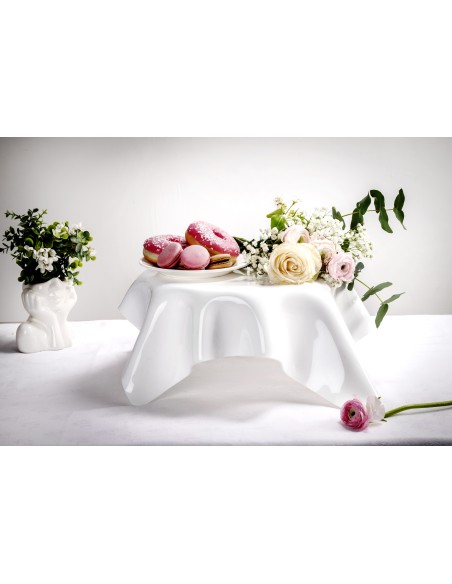 iPLEX Design Drappeggi Centrotavola Grande Bianco - 50x17,5x50 cm
