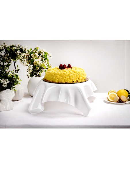 iPLEX Design Drappeggi Centrotavola Grande Bianco - 50x17,5x50 cm