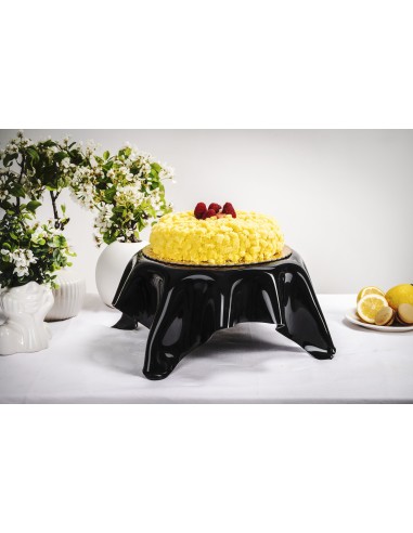 iPLEX Design Drappeggi Centrotavola Grande Nero - 50x17,5x50 cm