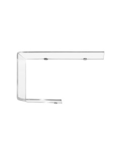 iPLEX Design - J Left Mensola Trasparente in plexiglass - 80x40x17,5 cm 2