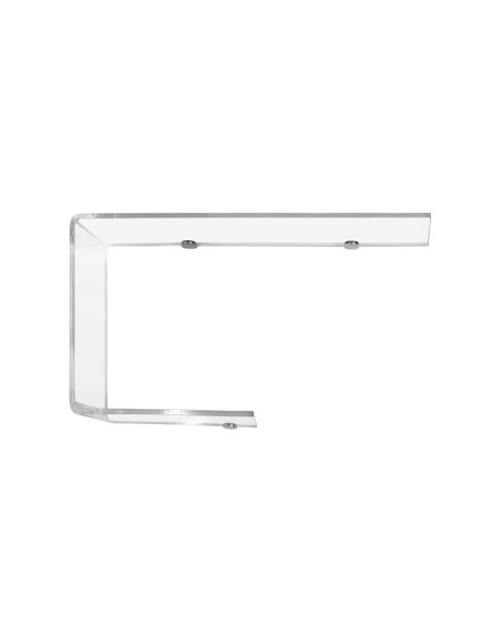 iPLEX Design - J Left Mensola Trasparente in plexiglass - 80x40x17,5 cm