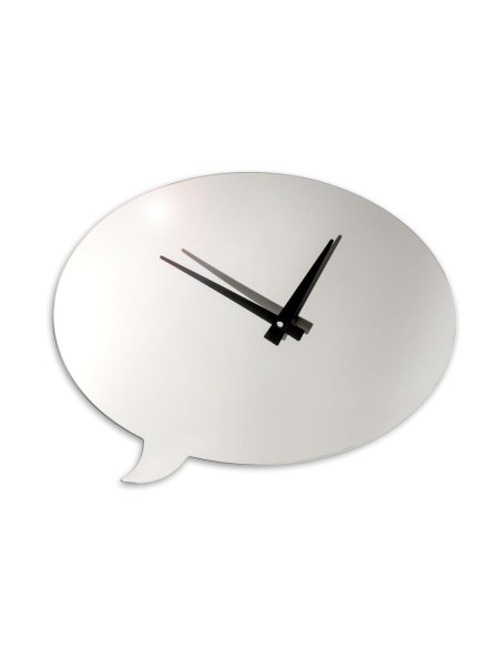 iPLEX Design - I-Cloud Orologio Silver in plexiglass - 50x40x3 cm