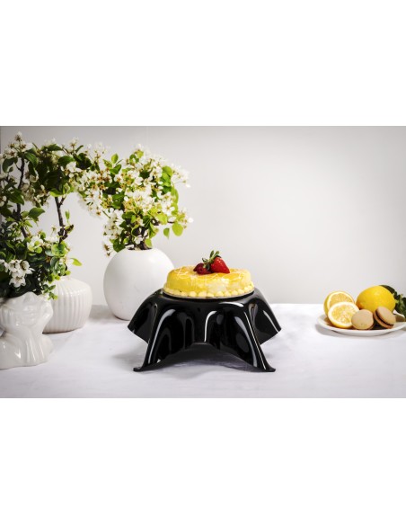 iPLEX Design Drappeggi Centrotavola Medio Nero - 32,5x11,5x32,5 cm