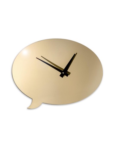 iPLEX Design - I-Cloud Orologio Gold in plexiglass - 50x40x3 cm