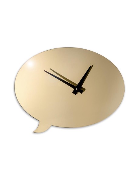 iPLEX Design - I-Cloud Orologio Gold in plexiglass - 50x40x3 cm