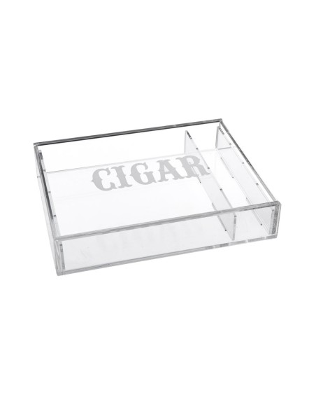 iPLEX Design - Humidor Portasigari Trasparente in plexiglass - 27x5x21 cm
