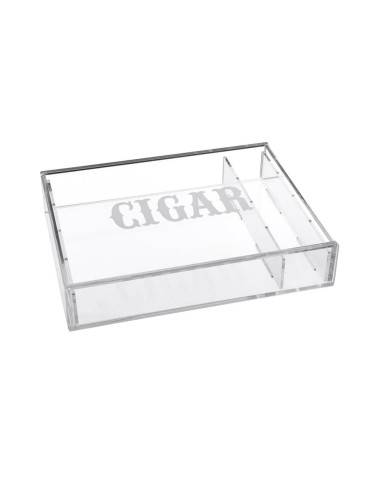 iPLEX Design - Humidor Portasigari Trasparente in plexiglass - 27x5x21 cm