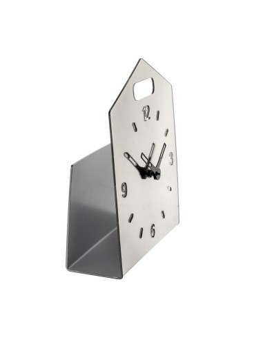 iPLEX Design - Home Time Orologio Silver in plexiglass - 23x28x9 cm