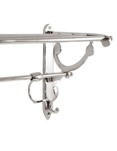 Côté Table - Appendiabiti AUTUN con 3 ganci e ripiano in alluminio 55 x 27.5 x h30cm 2