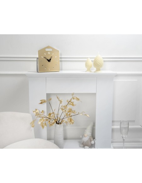 iPLEX Design - Home Time Orologio Gold in plexiglass - 23x28x9 cm