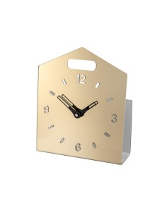iPLEX Design - Home Time Orologio Gold in plexiglass - 23x28x9 cm
