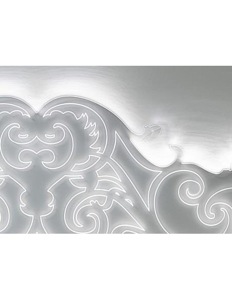 iPLEX Design Botticelli Testata Letto Matrimoniale - Trasparente - 180x75x1 cm
