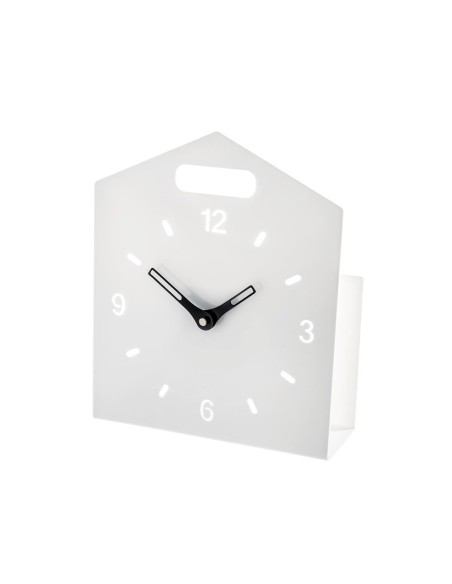 iPLEX Design - Home Time Orologio Bianco in plexiglass - 23x28x9 cm