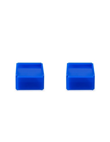 iPLEX Design - Violet Set Da 2 Scatoline Blu in plexiglass - 7x4,5x7 cm
