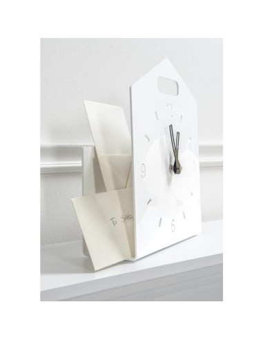 iPLEX Design - Home Time Orologio Bianco in plexiglass - 23x28x9 cm