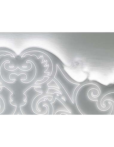 iPLEX Design Botticelli Testata Letto Matrimoniale - Trasparente - 180x75x1 cm