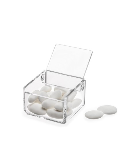 iPLEX Design - Violet Set Da 2 Scatoline Trasparente in plexiglass - 7x4,5x7 cm