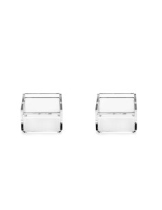 iPLEX Design - Violet Set Da 2 Scatoline Trasparente in plexiglass - 7x4,5x7 cm