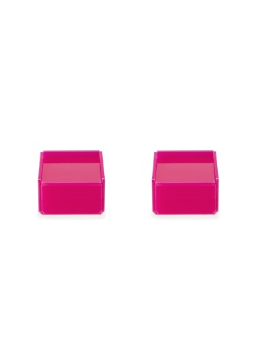 iPLEX Design - Violet Set Da 2 Scatoline Fuxia in plexiglass - 7x4,5x7 cm