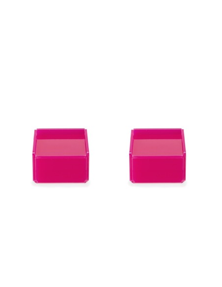 iPLEX Design - Violet Set Da 2 Scatoline Fuxia in plexiglass - 7x4,5x7 cm