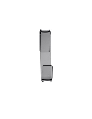 iPLEX Design - Clio Set Da 2 Appendini Zeta Fume' in plexiglass - fumè - 3x14,5x6 cm