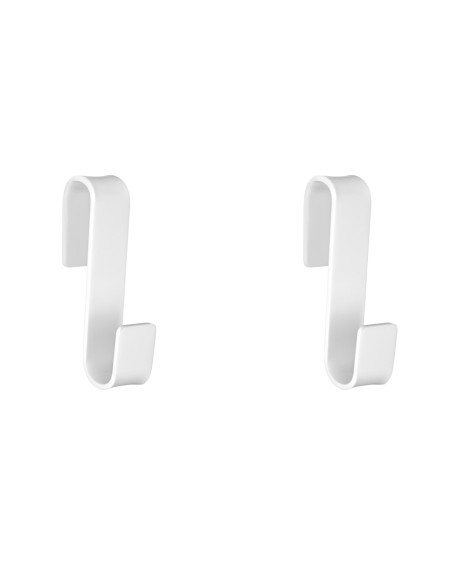 iPLEX Design - Clio Set Da 2 Appendini Zeta White in plexiglass - bianco - 3x14,5x6 cm