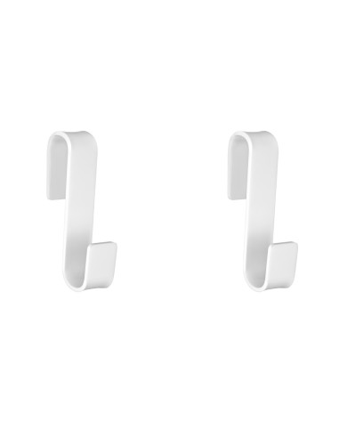 iPLEX Design - Clio Set Da 2 Appendini Zeta White in plexiglass - bianco - 3x14,5x6 cm
