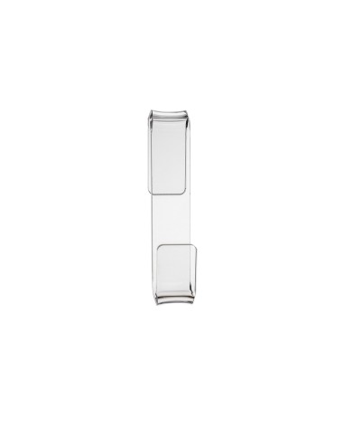 iPLEX Design - Clio Set Da 2 Appendini Zeta Trasparentei in plexiglass - Trasparente - 3x14,5x6 cm