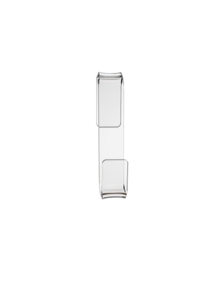iPLEX Design - Clio Set Da 2 Appendini Zeta Trasparentei in plexiglass - Trasparente - 3x14,5x6 cm