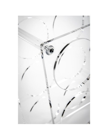 iPLEX Design - Gran Cru Cantinetta Portabottiglie Trasparente 12 Postii in plexiglass - 23x66x16 cm